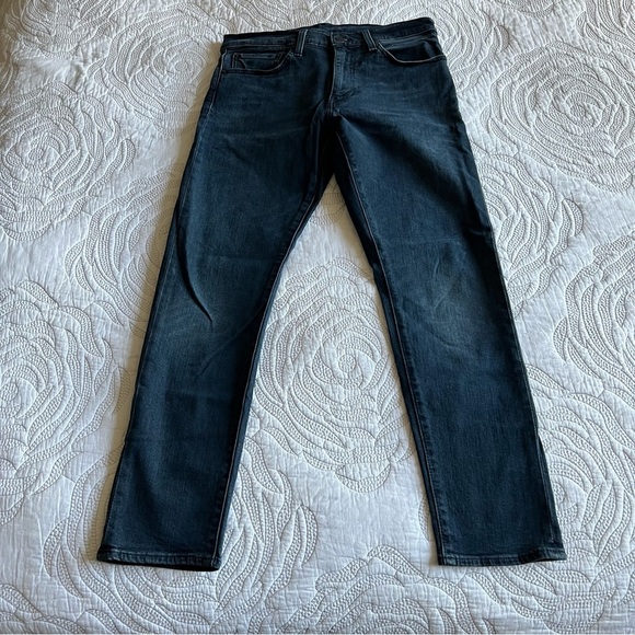 Levi's - Black Label - 512 Slim Taper Fit Flex Jeans - Abu - Dark Wash - Picture 2 of 11